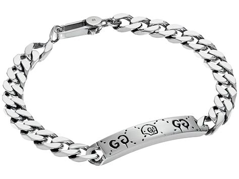 Gucci Silver Ghost Chain Bracelet 